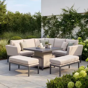 Pulse Square Corner Dining Rising Table