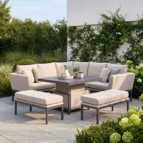 Pulse Square Corner Dining Rising Table