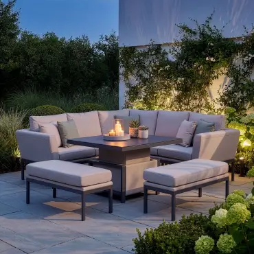 Pulse Square Corner Dining Rising Table