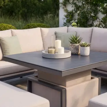 Pulse Square Corner Dining Rising Table