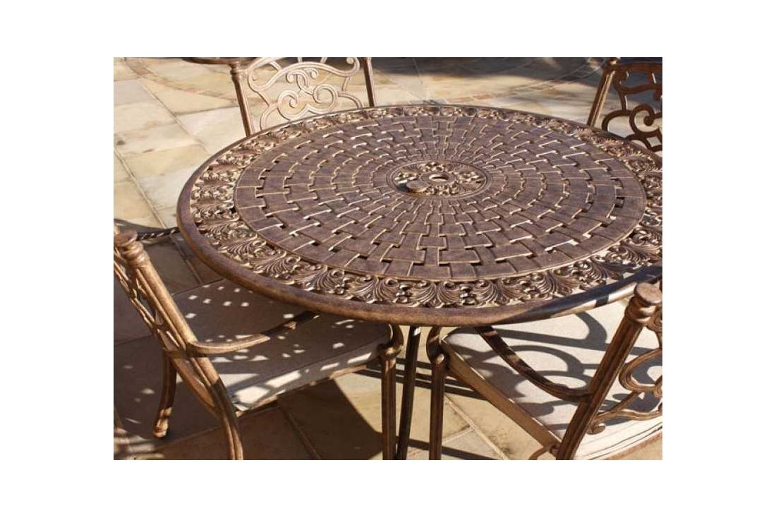 Casino 4 seater round table & chairs Set