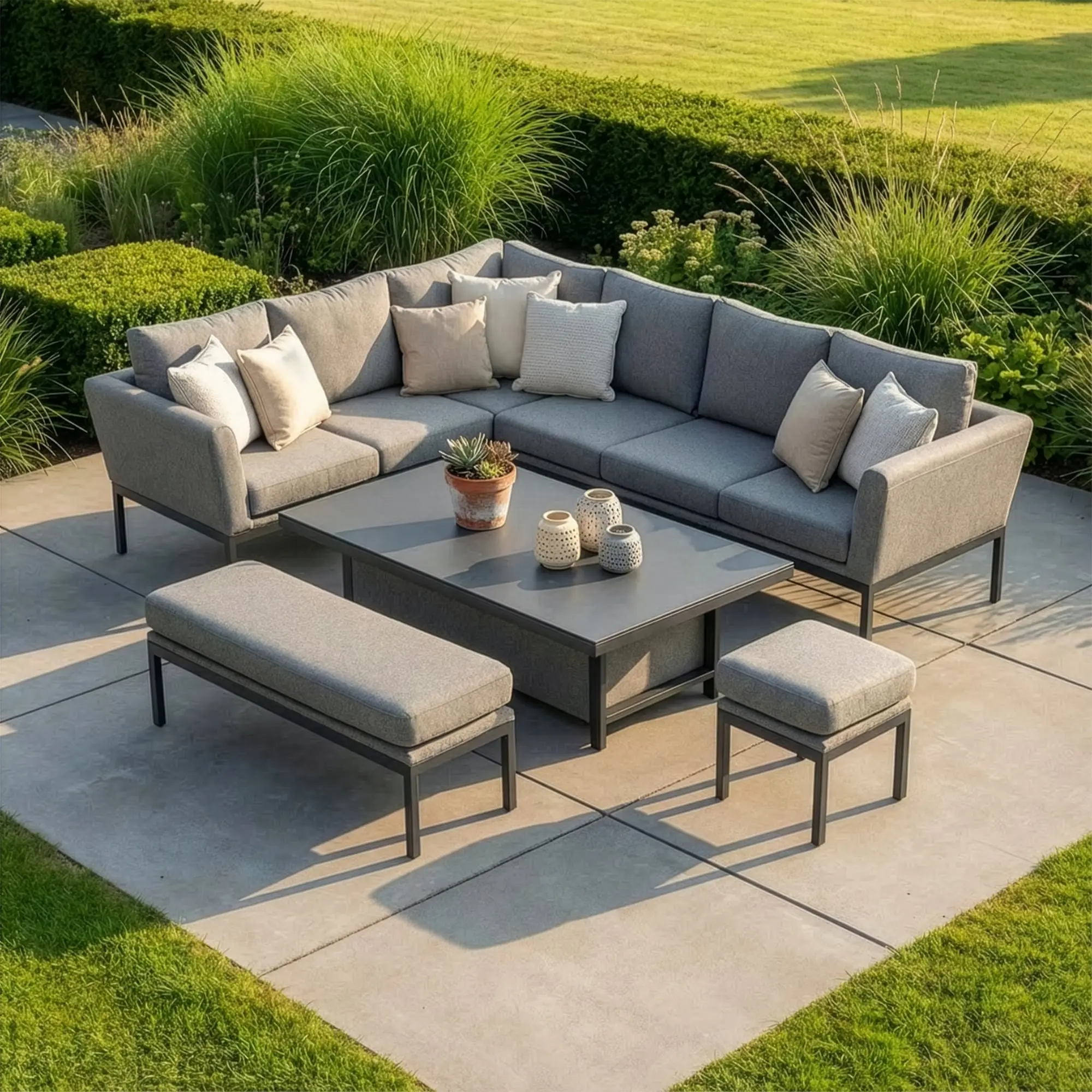 Pulse Rectangular Corner Dining & Rising Table