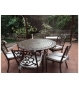 Casino 6 seater round table & chairs Set