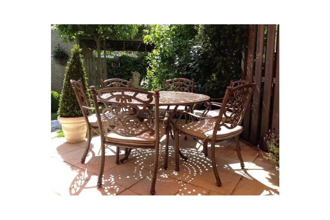 Casino 6 seater round table & chairs Set