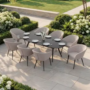 Ambition 8 Seat Oval Dining Set