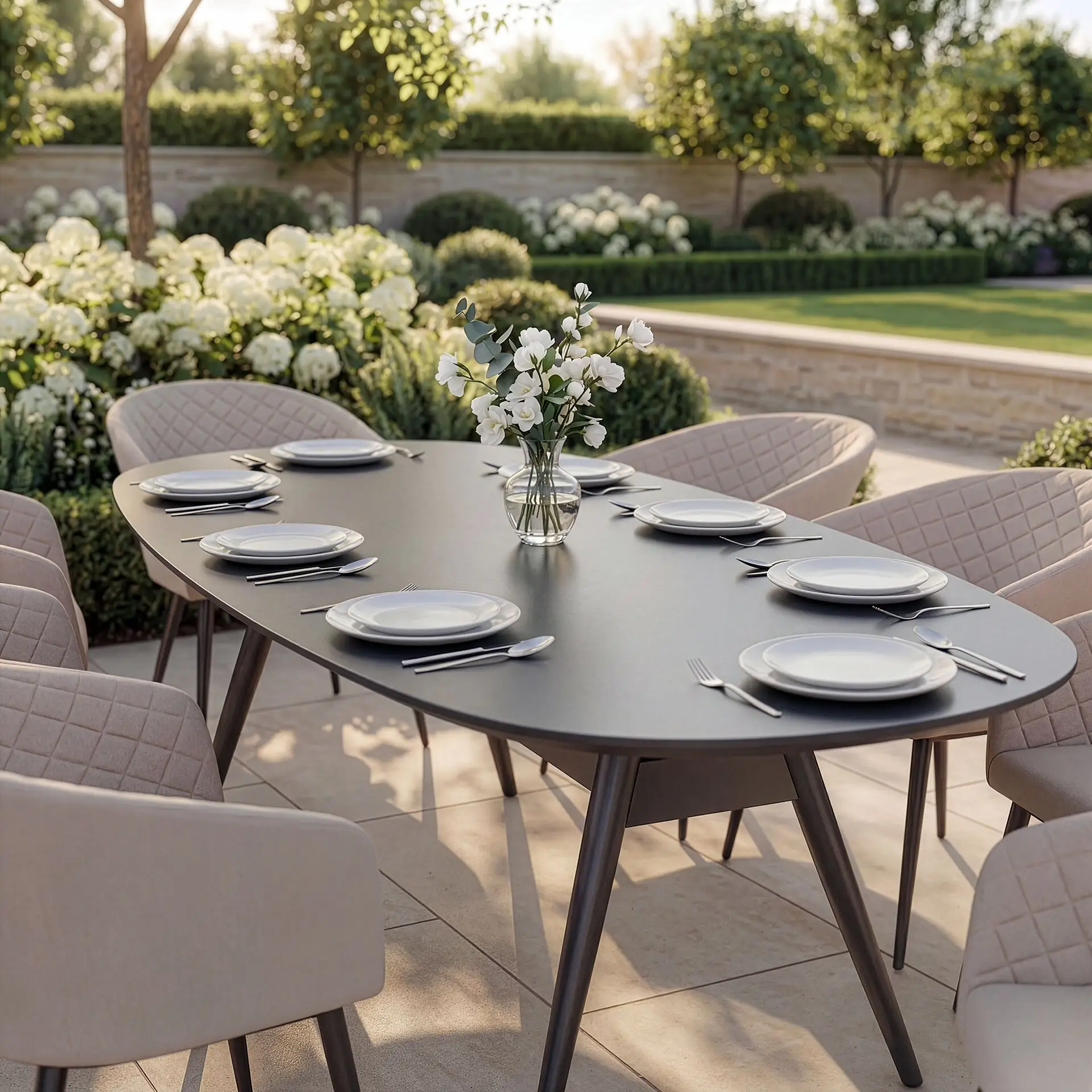 Ambition 8 Seat Oval Dining Set