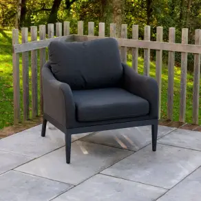 Duke x2 Fabric Lounging Armchairs