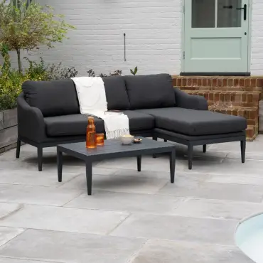 Duke 3 Seater Chaise Sofa Lounging Set
