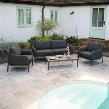 Duke Aluminium 2 Seater Sofa Lounging Set