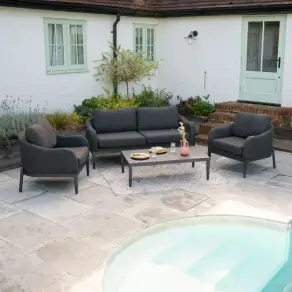 Duke Aluminium 2 Seater Sofa Lounging Set