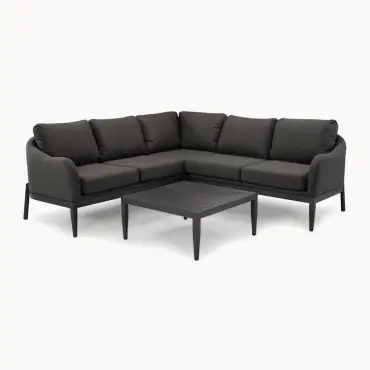 Duke All Weather Fabric Corner Sofa Lounging Set