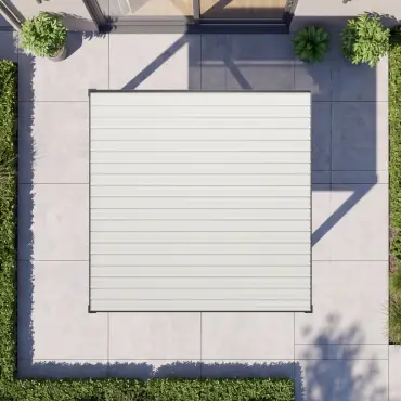 Umbra Aluminium Metal Fixed Roof Carport - 3m x 3m Free Standing