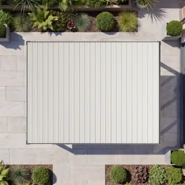 Umbra Aluminium Metal Fixed Roof Carport - 4m x 3m Free Standing