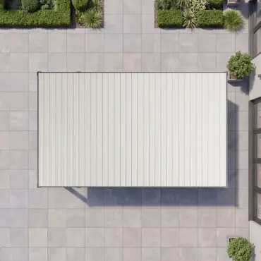 Umbra Aluminium Metal Fixed Roof Carport - 5m x 3m Free Standing with Awning