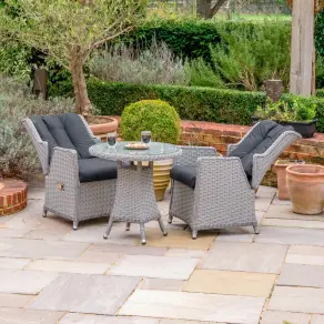 Talia 2 Seat Rattan Bistro Set - Round Table