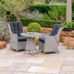 Talia 2 Seat Rattan Bistro Set - Round Table