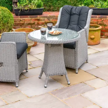 Talia 2 Seat Rattan Bistro Set - Round Table