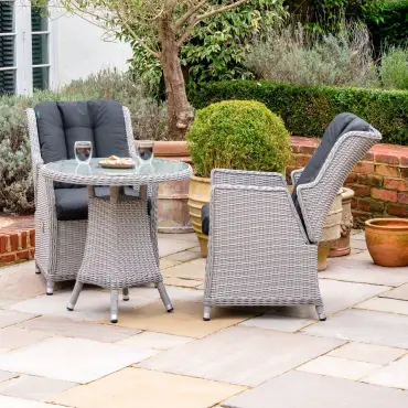 Talia 2 Seat Rattan Bistro Set - Round Table