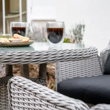 Talia 2 Seat Rattan Bistro Set - Round Table