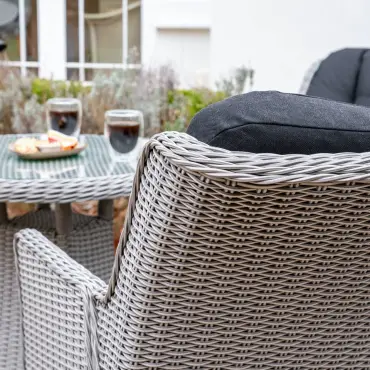 Talia 2 Seat Rattan Bistro Set - Round Table