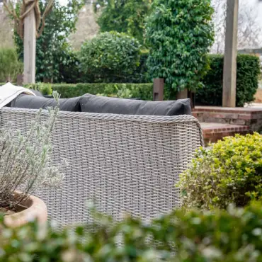 Talia Rattan 3 Seater Chaise Sofa Lounging Set