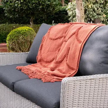 Talia Rattan 2 Seater Sofa Lounging Set