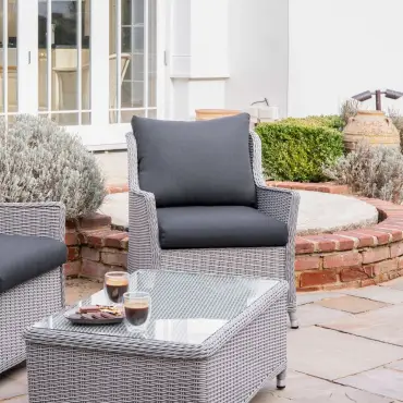 Talia Rattan 2 Seater Sofa Lounging Set
