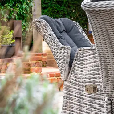 Talia 4 Seat Rattan Dining Set - Round Table