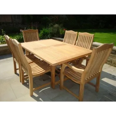 Malvern Medium Teak Dining Set - Certified
