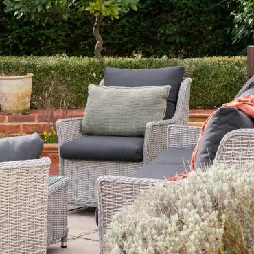 Talia Rattan 3 Seater Sofa Lounging Set