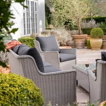 Talia Rattan 3 Seater Sofa Lounging Set