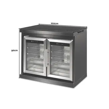 Premium Outdoor Kitchen Double Fridge Unit - Oasis Range