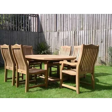 Malvern Medium Teak Dining Set - Certified