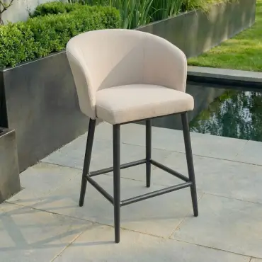 Outdoor Fabric x2 Low Zen Bar Stools