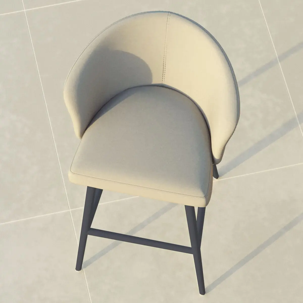 Fabric High Zen Bar Stool