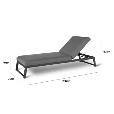 Fabric Allure Sunlounger