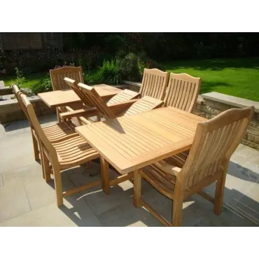 Malvern Medium Teak Dining Set - Certified