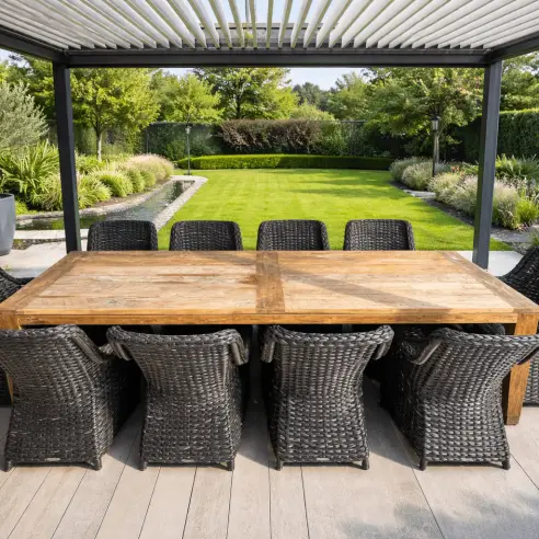 Thornbury 10-Chair Luxury Dining Set | Premium Outdoor Dining