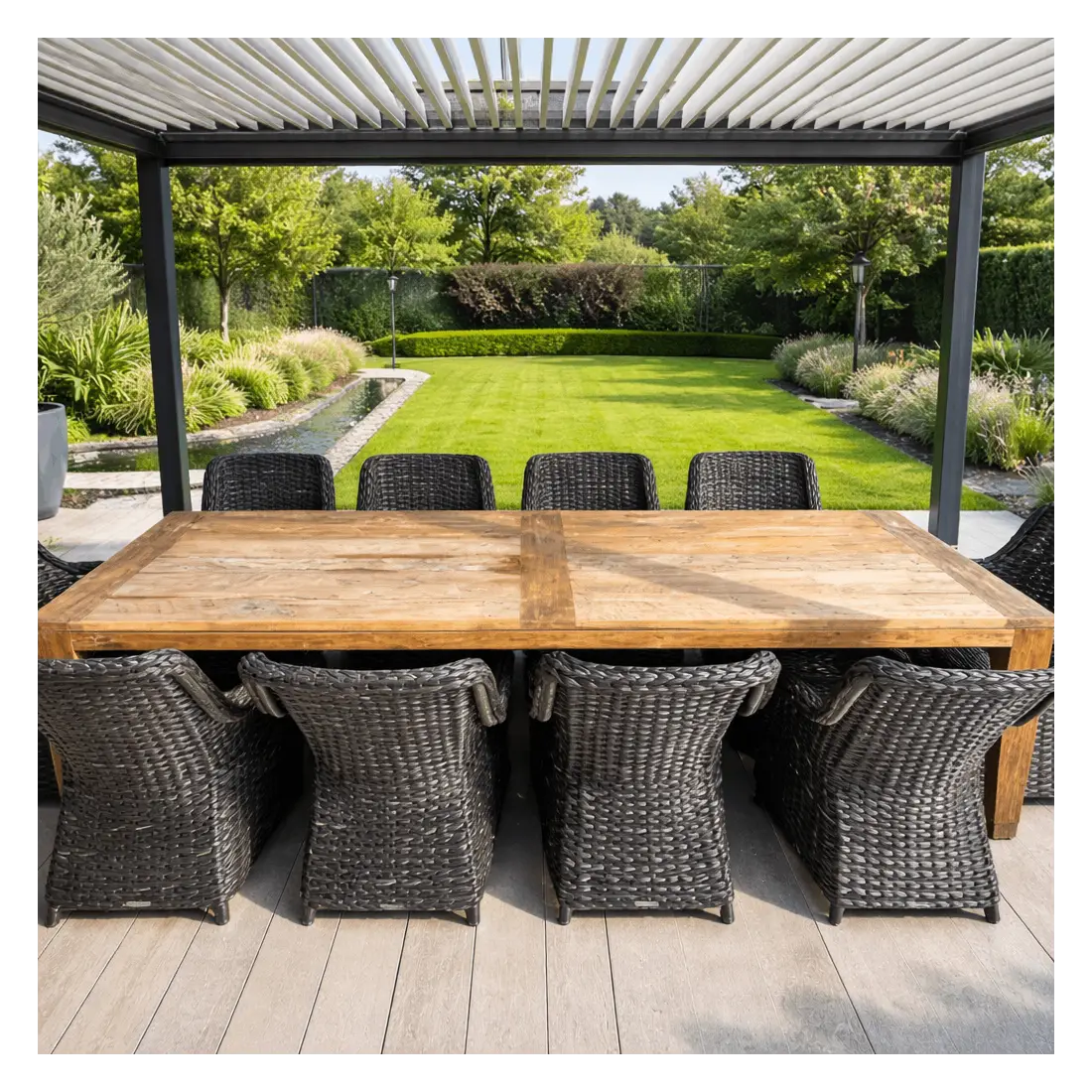 Thornbury 10-Chair Luxury Dining Set | Premium Outdoor Dining