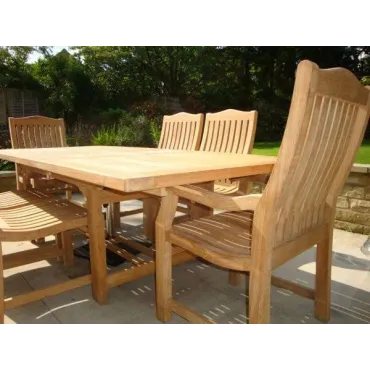 Malvern Medium Teak Dining Set - Certified