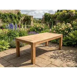 York 2m Table reclaimed teak garden furniture