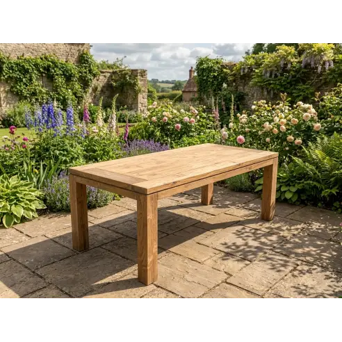 York 2.8m Reclaimed Teak Table outdoor garden furniture