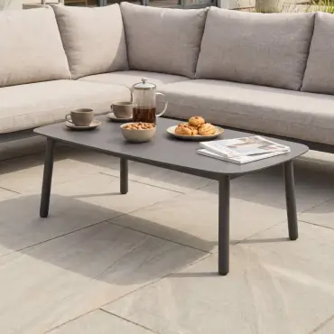 Monti Aluminium Wood Corner Sofa Lounging Set