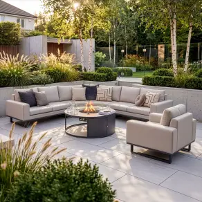 Fabric Ethos Grande Corner Sofa Set & Armchair