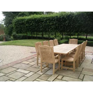 Malvern teak dining set 4