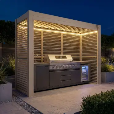 Como Freestanding BBQ Shelter 1
