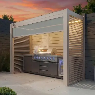 Como Freestanding BBQ Shelter 2