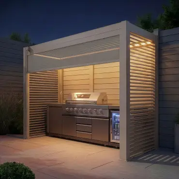 Como Freestanding BBQ Shelter 2