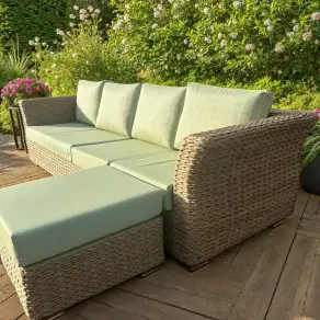 Montana Rattan 4 Seater Double Sofa Suite