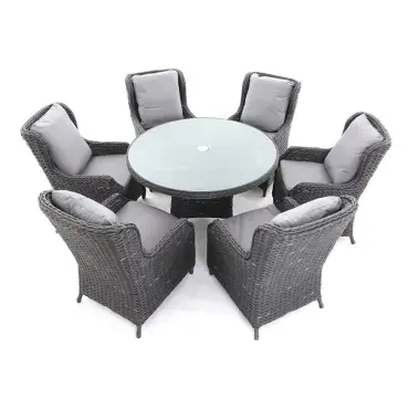 Midnight Montana Round Dining Armchair Set